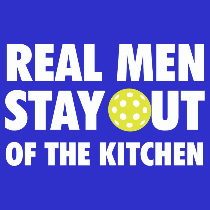 Funny Real Men Stay Out Of The Kitchen Pickleball Visor
