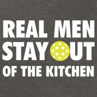 Funny Real Men Stay Out Of The Kitchen Pickleball Cotton Canvas Backpack