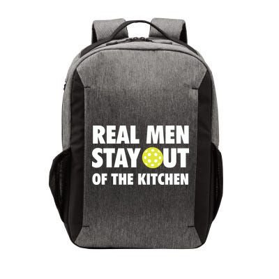 Funny Real Men Stay Out Of The Kitchen Pickleball Vector Backpack