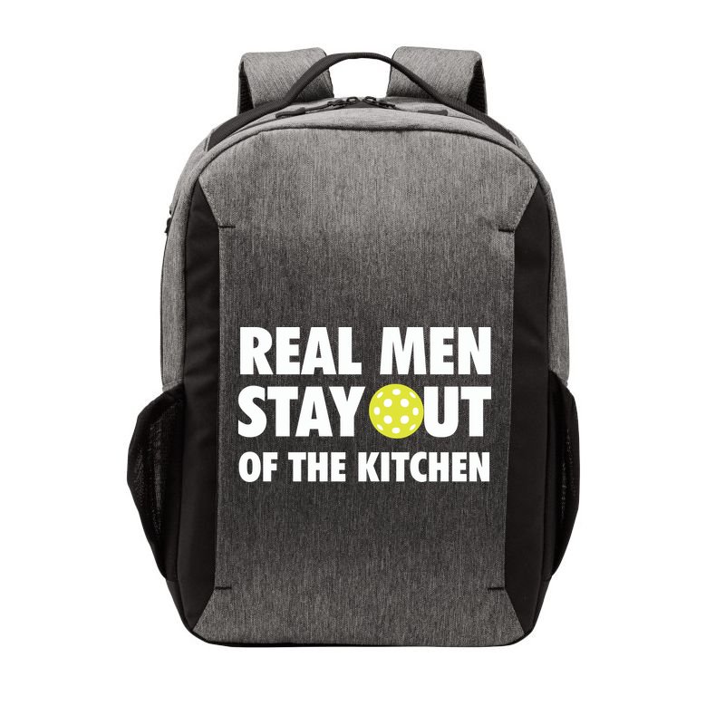 Funny Real Men Stay Out Of The Kitchen Pickleball Vector Backpack
