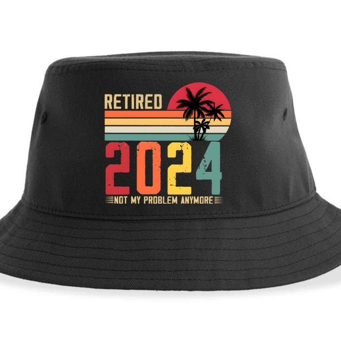 Funny Retirement Not My Problem Anymore Sustainable Bucket Hat