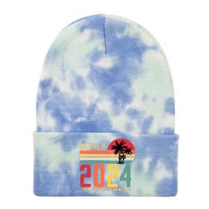 Funny Retirement Not My Problem Anymore Tie Dye 12in Knit Beanie