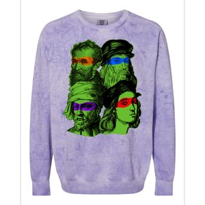 Funny Renaissance Ninja Painters Colorblast Crewneck Sweatshirt