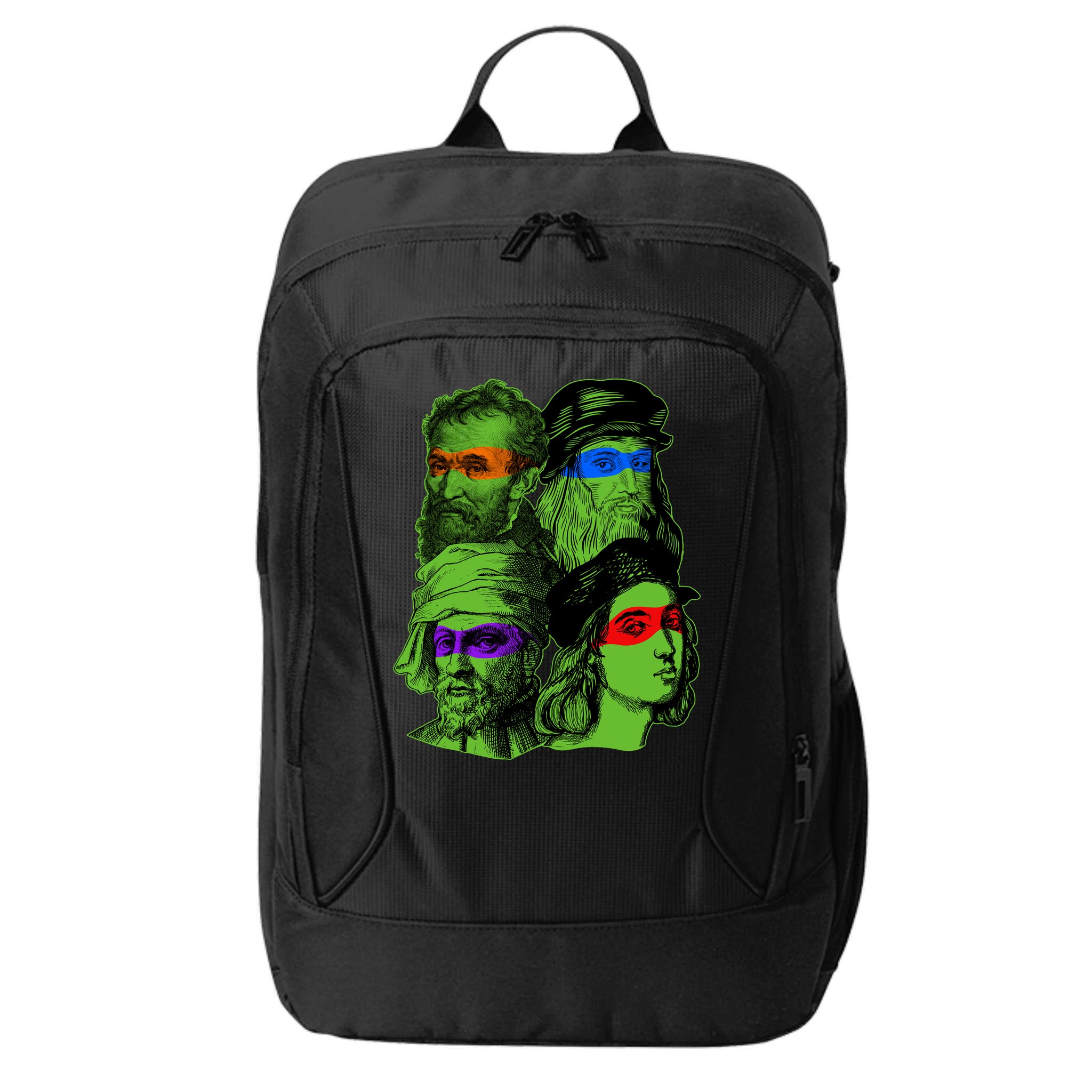 Funny Renaissance Ninja Painters City Backpack