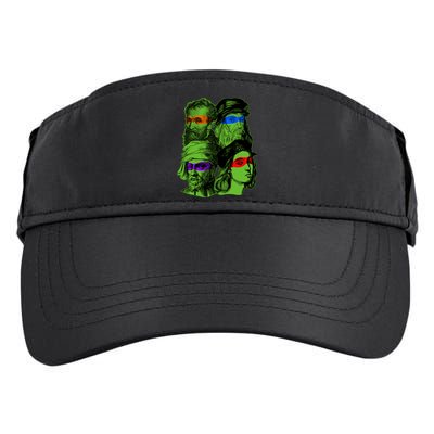 Funny Renaissance Ninja Painters Adult Drive Performance Visor
