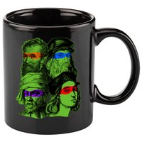 Funny Renaissance Ninja Painters 11oz C Handle Ceramic Mug