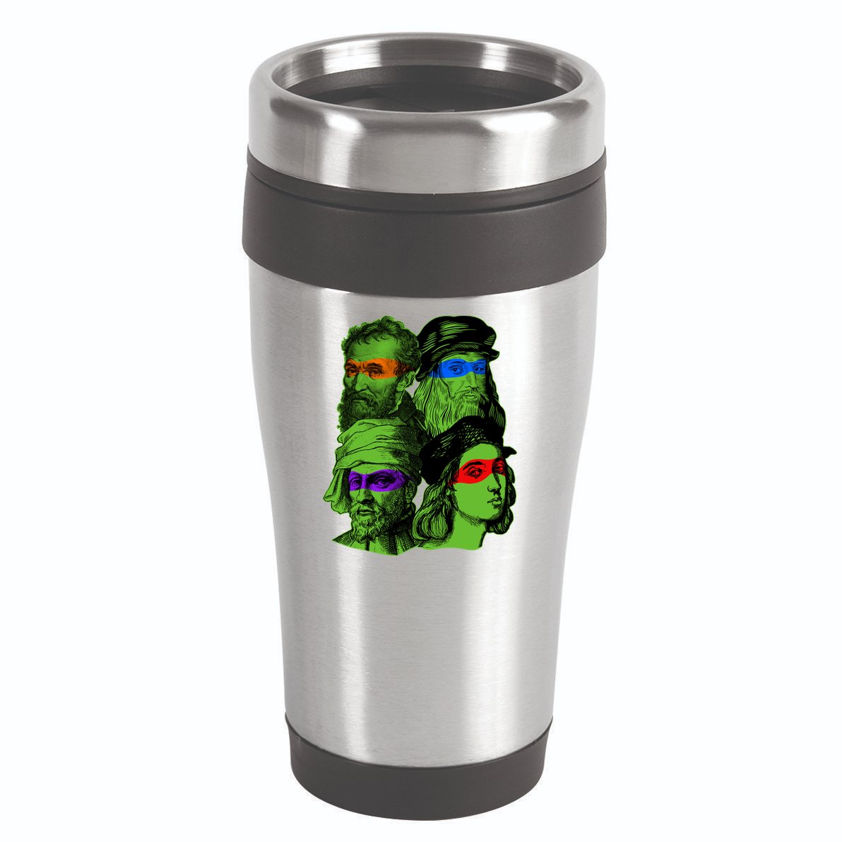 Funny Renaissance Ninja Painters 16oz Travel Tumbler