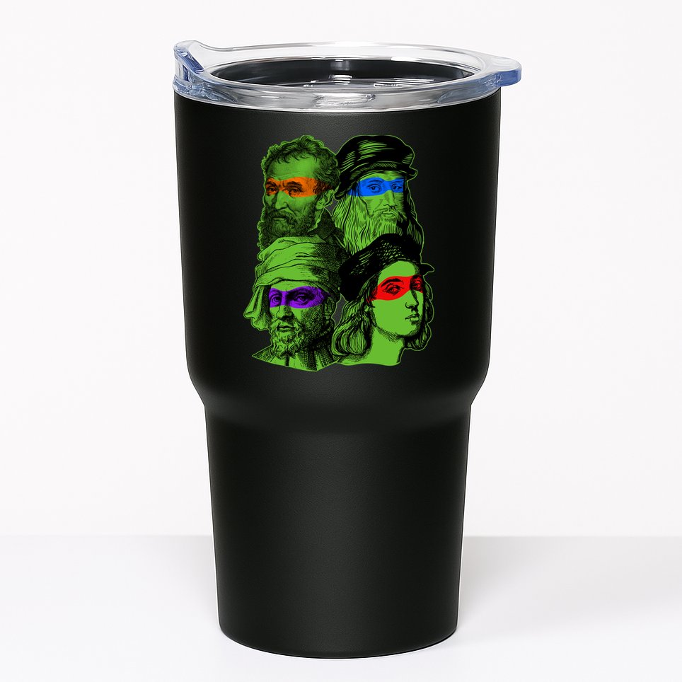 Funny Renaissance Ninja Painters Tumbler
