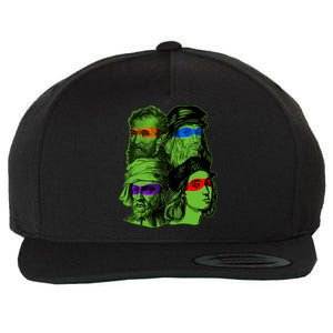 Funny Renaissance Ninja Painters Wool Snapback Cap