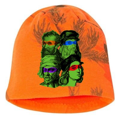 Funny Renaissance Ninja Painters Kati - Camo Knit Beanie