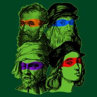 Funny Renaissance Ninja Painters Cooling Performance Crew T-Shirt