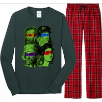 Funny Renaissance Ninja Painters Long Sleeve Pajama Set