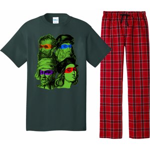 Funny Renaissance Ninja Painters Pajama Set