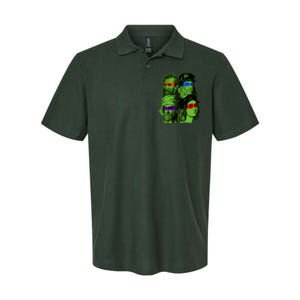 Funny Renaissance Ninja Painters Softstyle Adult Sport Polo