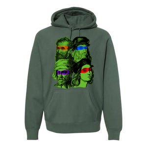 Funny Renaissance Ninja Painters Premium Hoodie