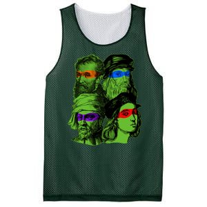 Funny Renaissance Ninja Painters Mesh Reversible Basketball Jersey Tank