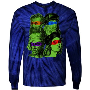 Funny Renaissance Ninja Painters Tie-Dye Long Sleeve Shirt