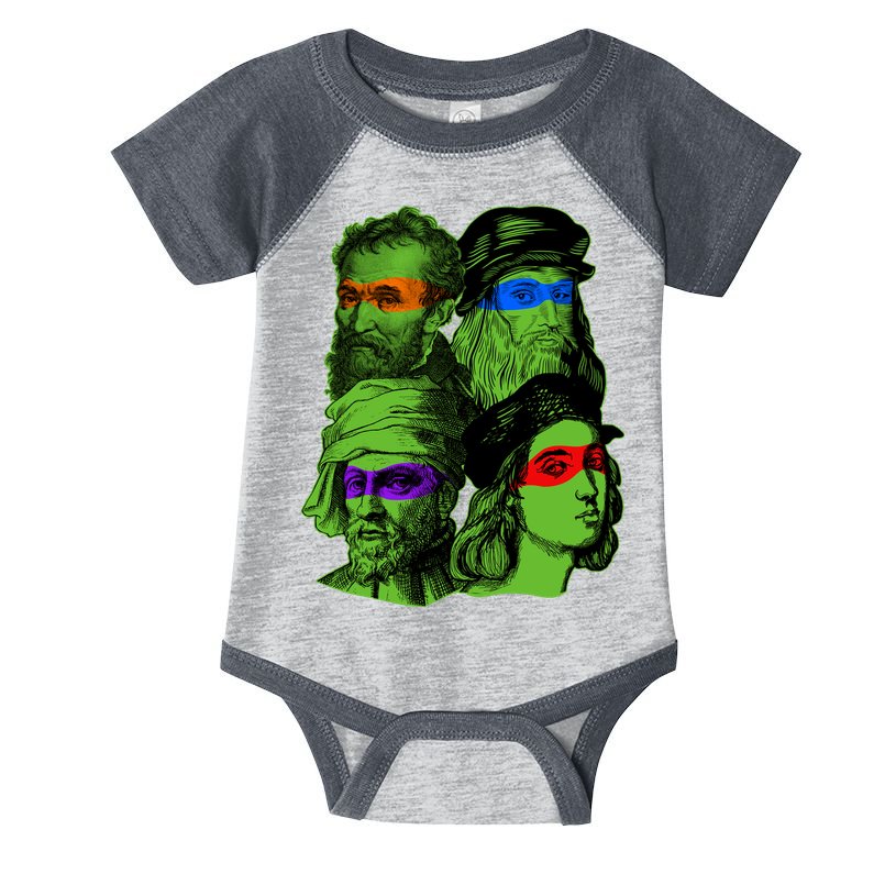 Funny Renaissance Ninja Painters Infant Baby Jersey Bodysuit