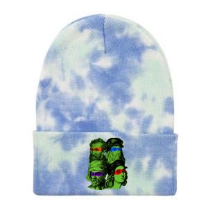 Funny Renaissance Ninja Painters Tie Dye 12in Knit Beanie