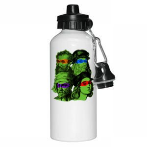 Funny Renaissance Ninja Painters Aluminum Water Bottle