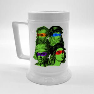 Funny Renaissance Ninja Painters Beer Stein