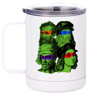 Funny Renaissance Ninja Painters 12 oz Stainless Steel Tumbler Cup