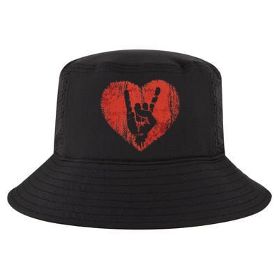 Funny Rock N Roll Music Lover Hand Horns Rock Cool Comfort Performance Bucket Hat