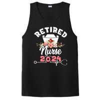 Flower Retired Nurse 2024 Floral Nursing Retirement PosiCharge Competitor Tank