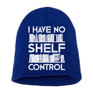 Funny Reading No Shelf Control Book Lover Design Cute Gift Short Acrylic Beanie