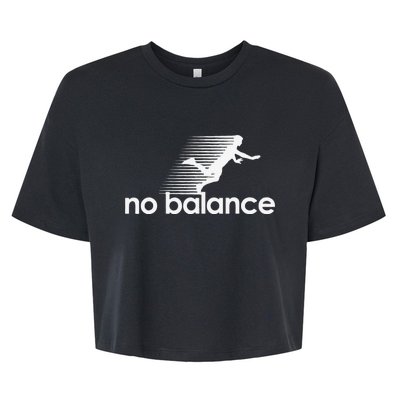 Funny Runner No Balance Bella+Canvas Jersey Crop Tee