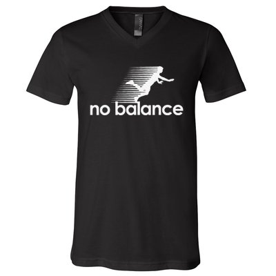 Funny Runner No Balance V-Neck T-Shirt