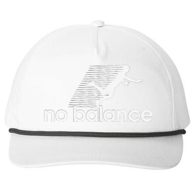 Funny Runner No Balance Snapback Five-Panel Rope Hat