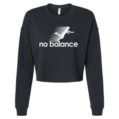 Funny Runner No Balance Cropped Pullover Crew