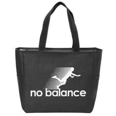 Funny Runner No Balance Zip Tote Bag