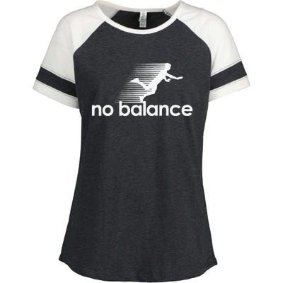 Funny Runner No Balance Enza Ladies Jersey Colorblock Tee