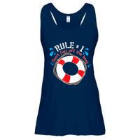 Funny Rule Number 1 Don't Fall off the Boat Holiday Cruise Ladies Essential Flowy Tank