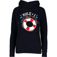 Funny Rule Number 1 Don't Fall off the Boat Holiday Cruise Womens Funnel Neck Pullover Hood