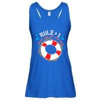 Funny Rule Number 1 Dont Fall Off The Boat Holiday Cruise Gift Ladies Essential Flowy Tank