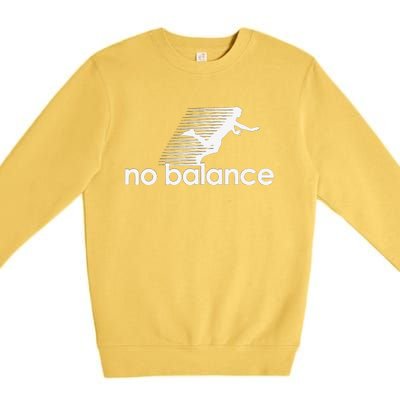 Funny Runner No Balance Premium Crewneck Sweatshirt