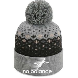 Funny Runner No Balance The Baniff Cuffed Pom Beanie