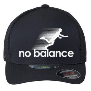 Funny Runner No Balance Flexfit Unipanel Trucker Cap