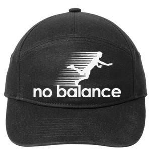 Funny Runner No Balance 7-Panel Snapback Hat