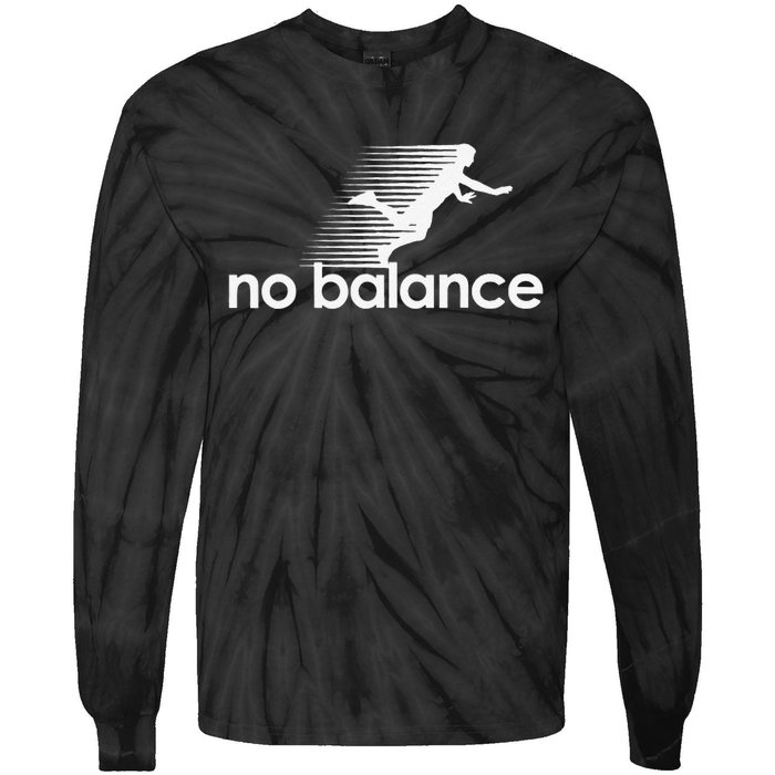 Funny Runner No Balance Tie-Dye Long Sleeve Shirt