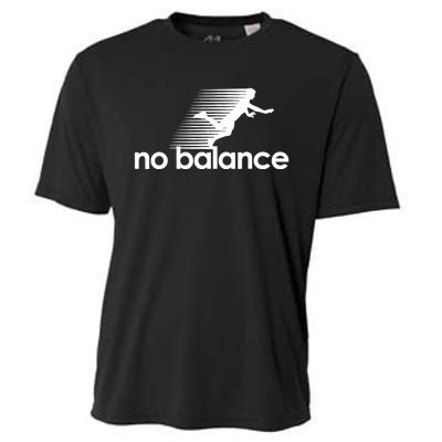 Funny Runner No Balance Cooling Performance Crew T-Shirt