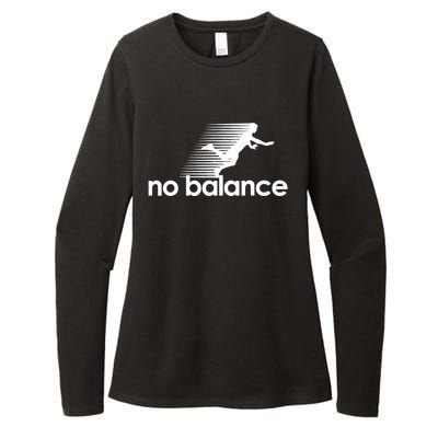 Funny Runner No Balance Womens CVC Long Sleeve Shirt