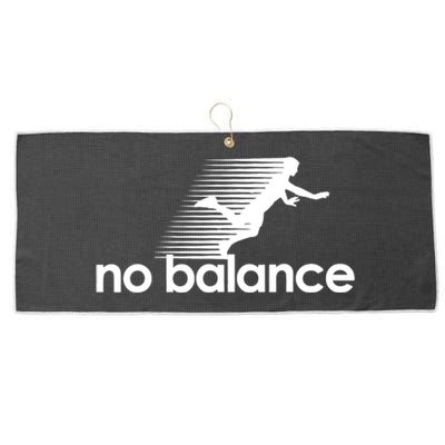 Funny Runner No Balance Large Microfiber Waffle Golf Towel