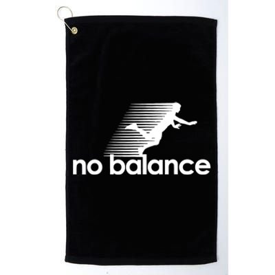 Funny Runner No Balance Platinum Collection Golf Towel