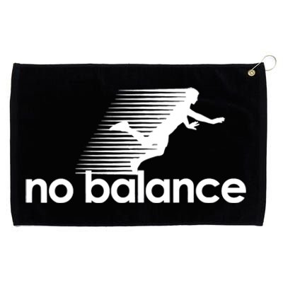 Funny Runner No Balance Grommeted Golf Towel