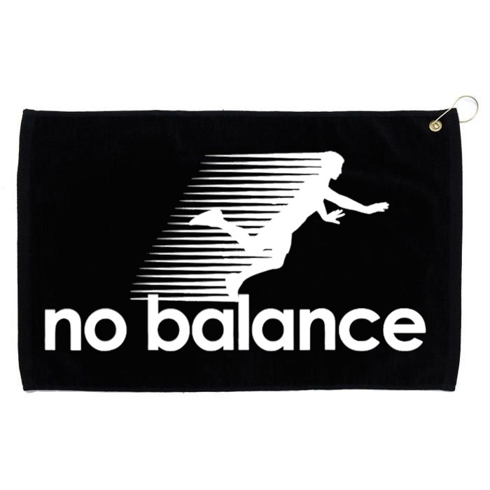 Funny Runner No Balance Grommeted Golf Towel