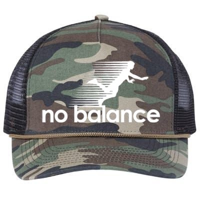 Funny Runner No Balance Retro Rope Trucker Hat Cap